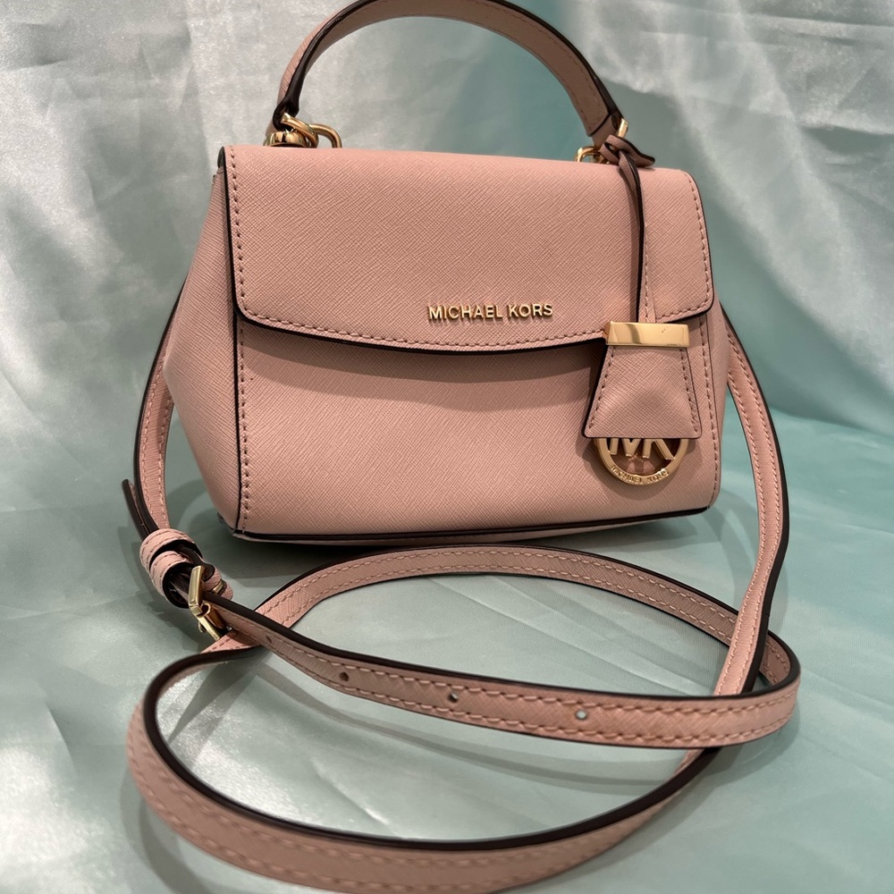 Michael Kors - Soft Pink Color Leather Mini Satchel Bag LIKE NEW!